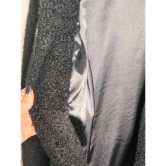 Dudley Stephens Sherpa Fleece Bleeker Collared Full Zip Jacket Black Small - Picture 6 of 7